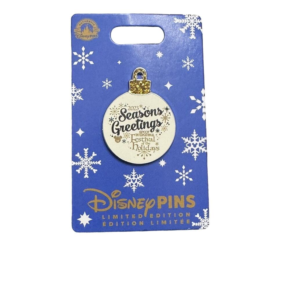 ✨2023 Disney EPCOT Festival Of The Holidays Ornament Limited Edition LE4000 Pin